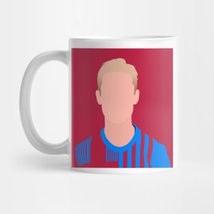 Frenkie de Jong Minimalistic Face Art Mug